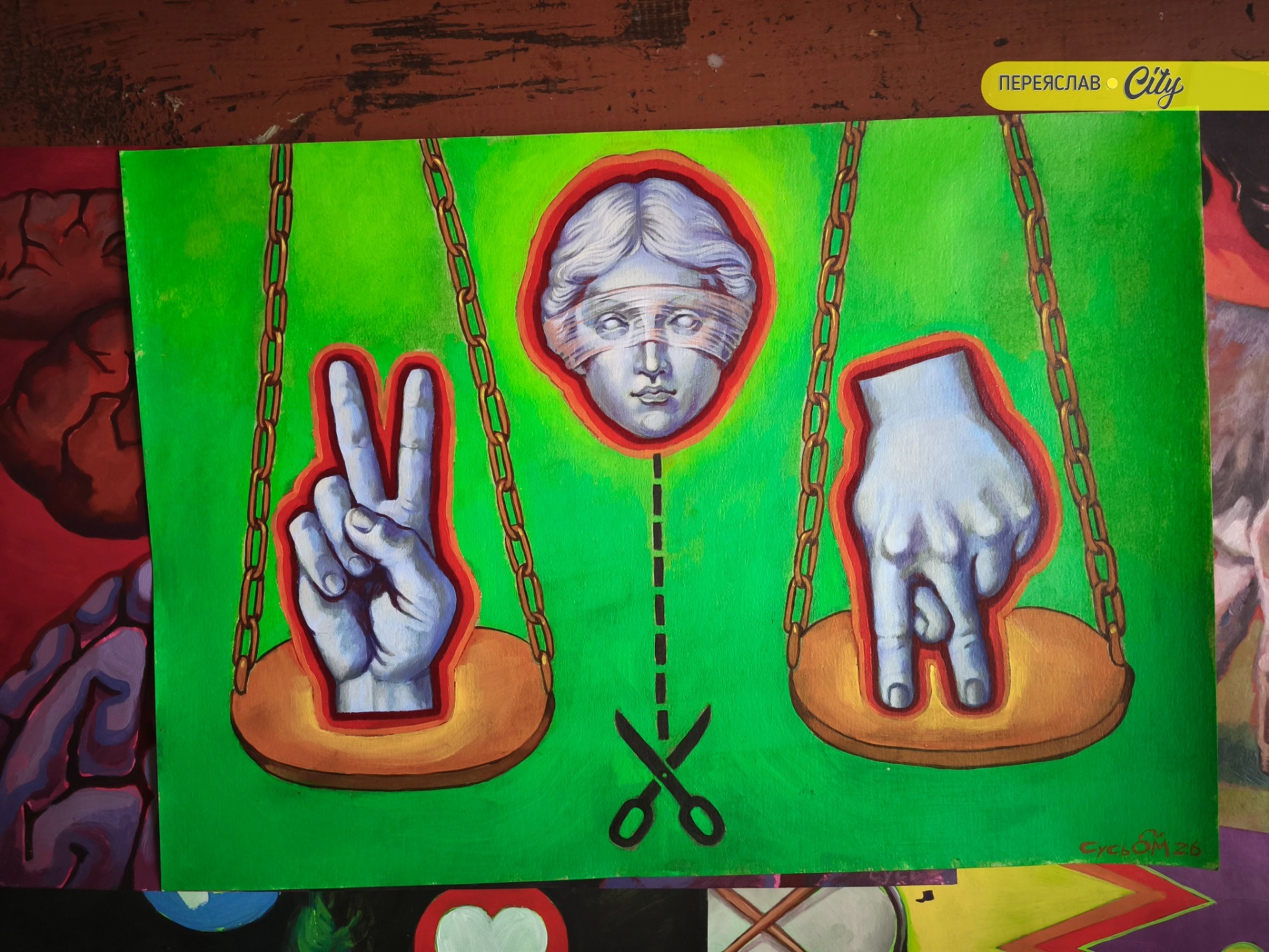 В майстерні художника Олександра Суся: як мистецтво допомагає осмислити реальність ФОТОРЕПОРТАЖ