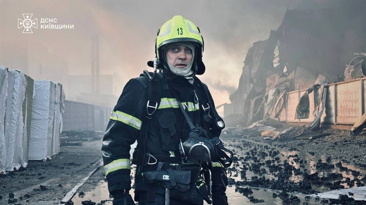 Пожежа на складі у селі Погреби