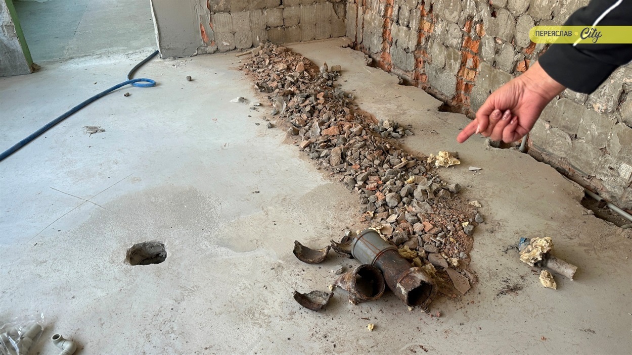 В такому стані були труби водопроводу на кухні ліцею 