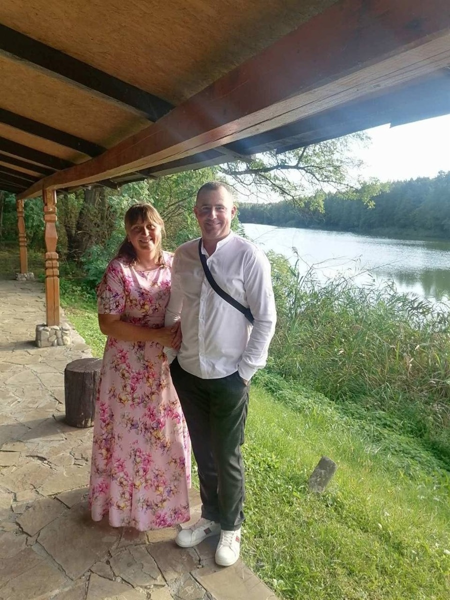 Віталій із дружиною Ольгою