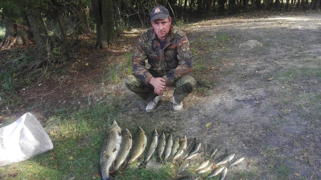 Віталій Савченко під час риболовлі, 23 вересня 2018 року