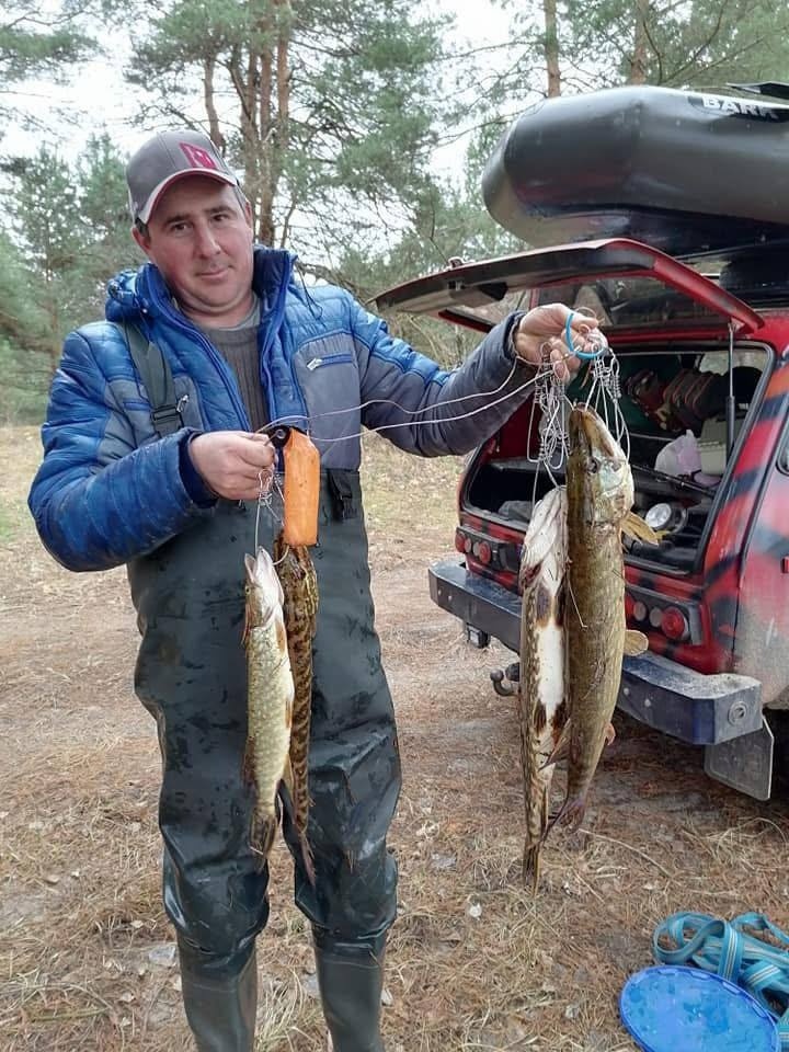 Віталій Савченко під час риболовлі, 18 квітня 2021 року