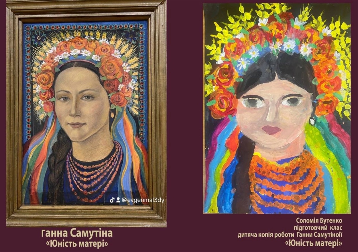 Послідовники Ганни Самутної: учні переяславської художньої школи відтворили картини знаної землячки