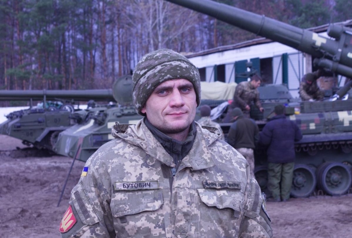 Богдан Бутович під час служби в ЗСУ, 2020 р. 