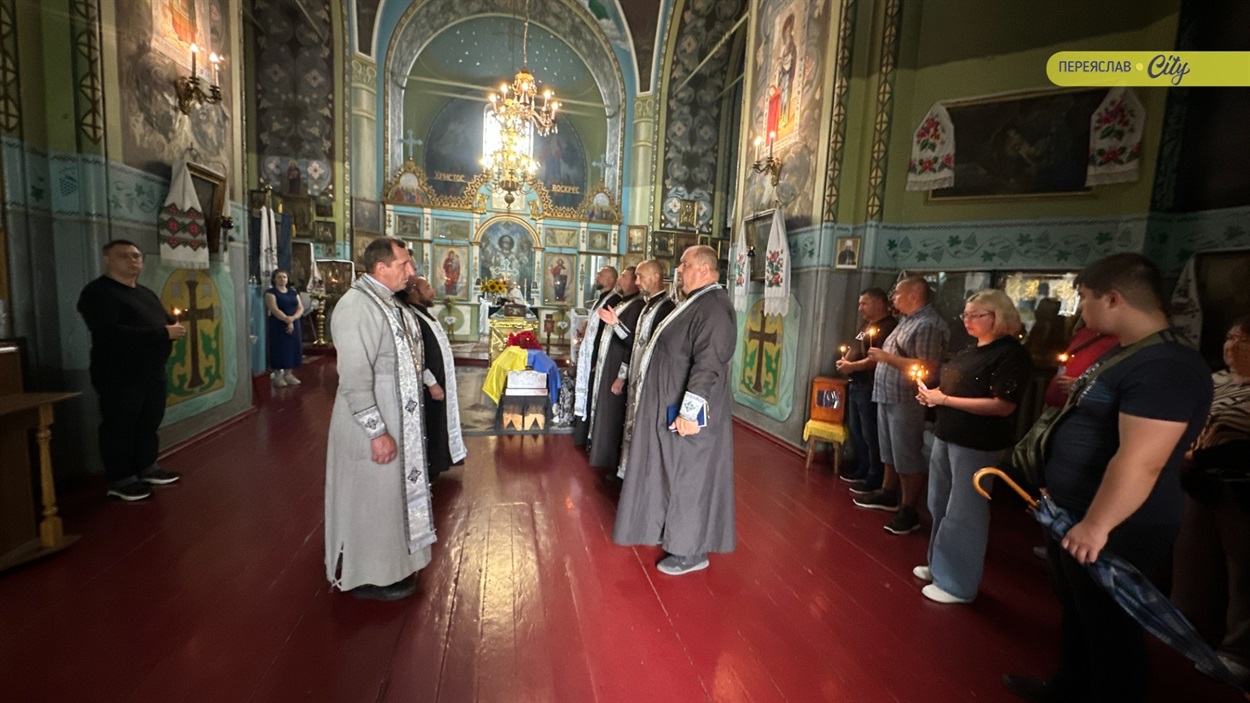 У Переяславі попрощалися зі стрільцем-снайпером 95 бригади Іваном Кобзєвим, який загинув на Курщині