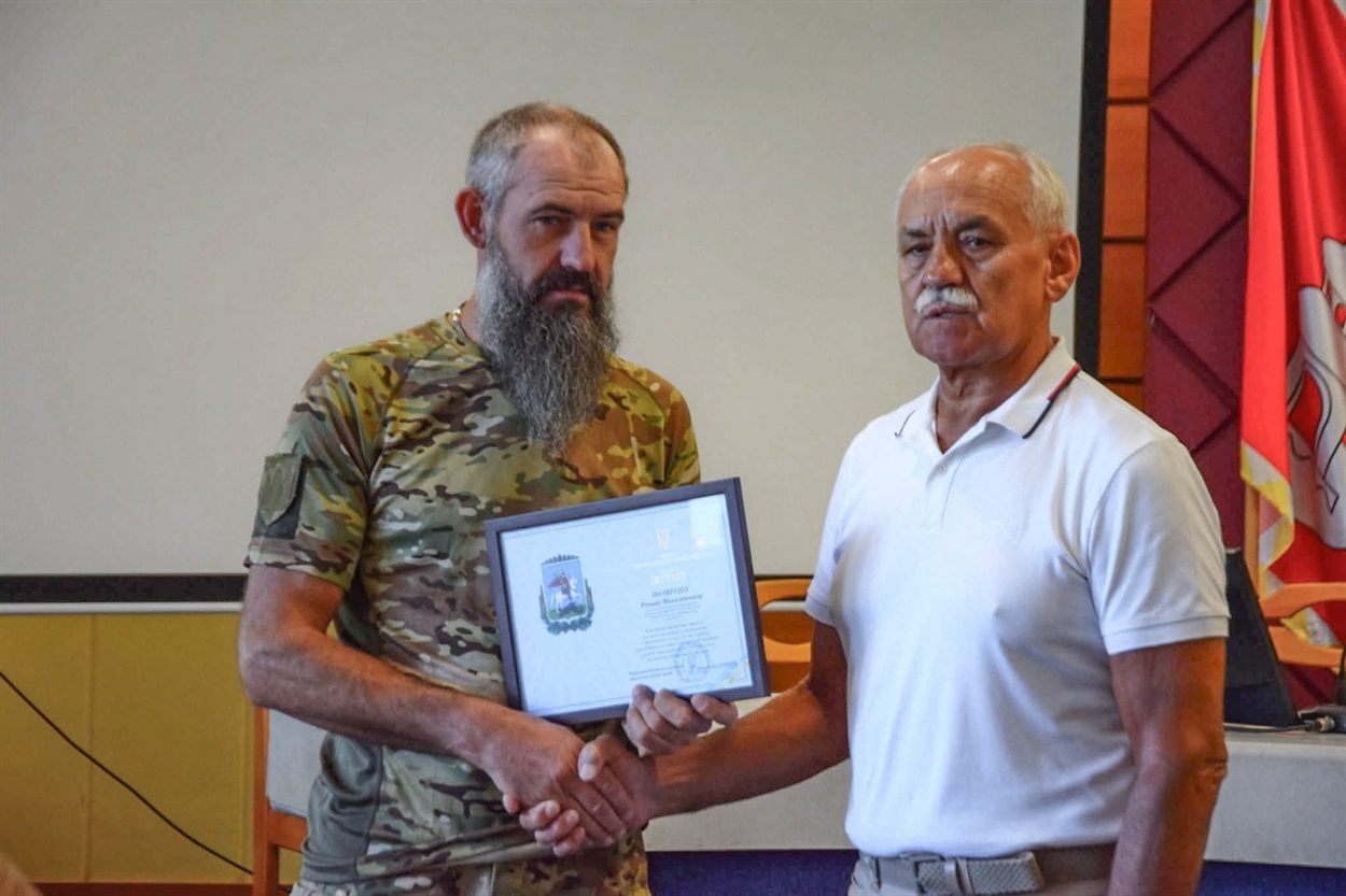 Бійців добровольчого формування Переяславської громади відзначили подяками Київської ОВА
