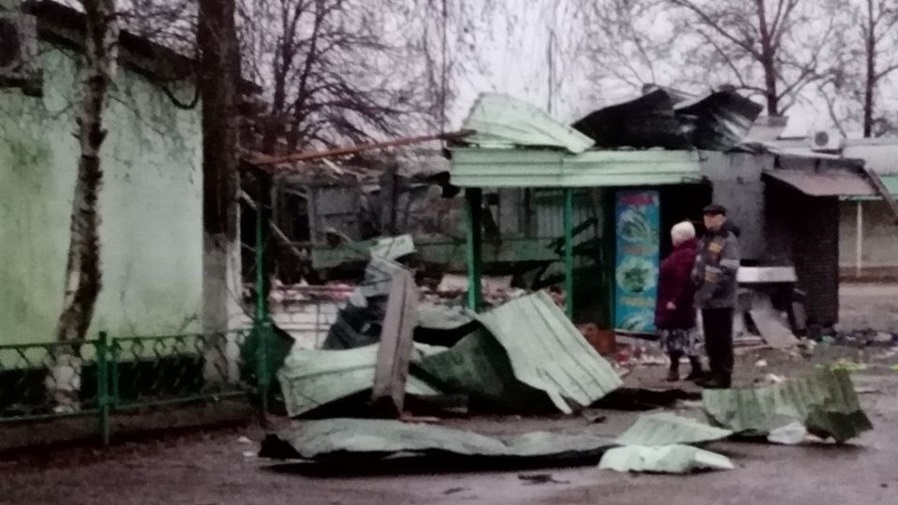 На місці сімейного магазину в Олешках – після прильоту одні руїніи