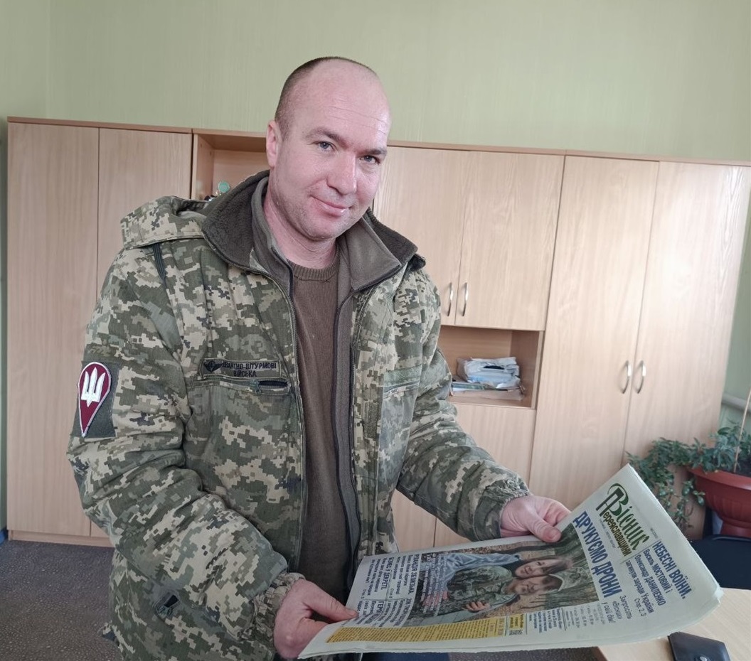 Захисник Олександр Пікуль відвідав редакцію «Вісника»