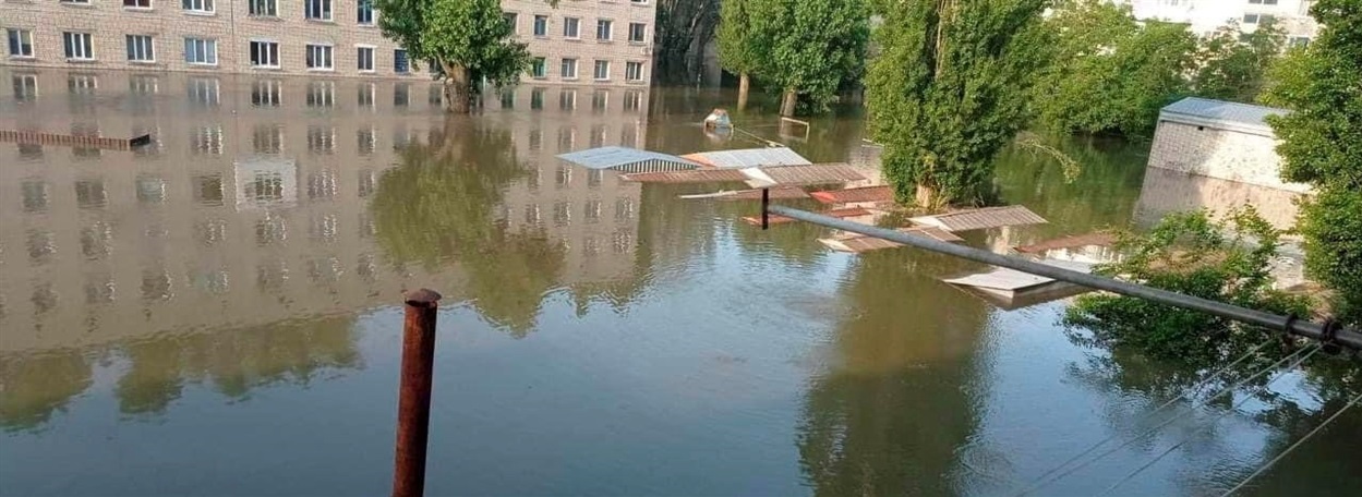 Затоплене місто Олешки